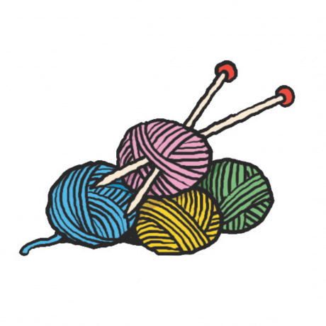 Yarn and needles for a knitter